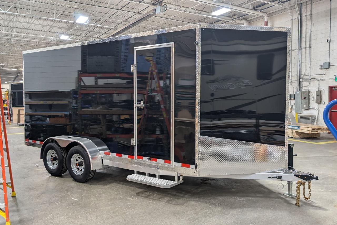 2025 Canadian Trailer Company 7x16 V-Nose Cargo Trailer Jump Door Model Photo8