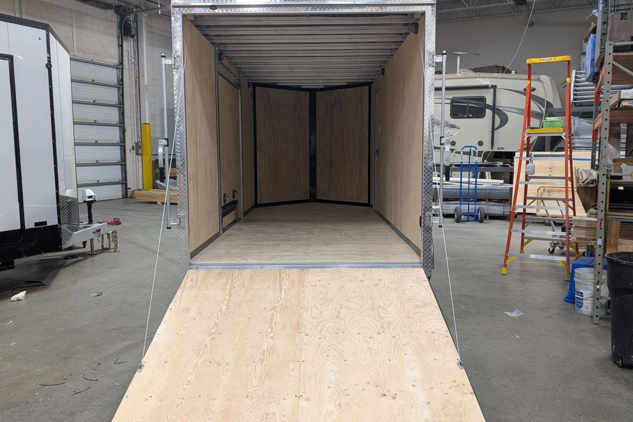 2025 Canadian Trailer Company 7x16 V-Nose Cargo Trailer Jump Door Model