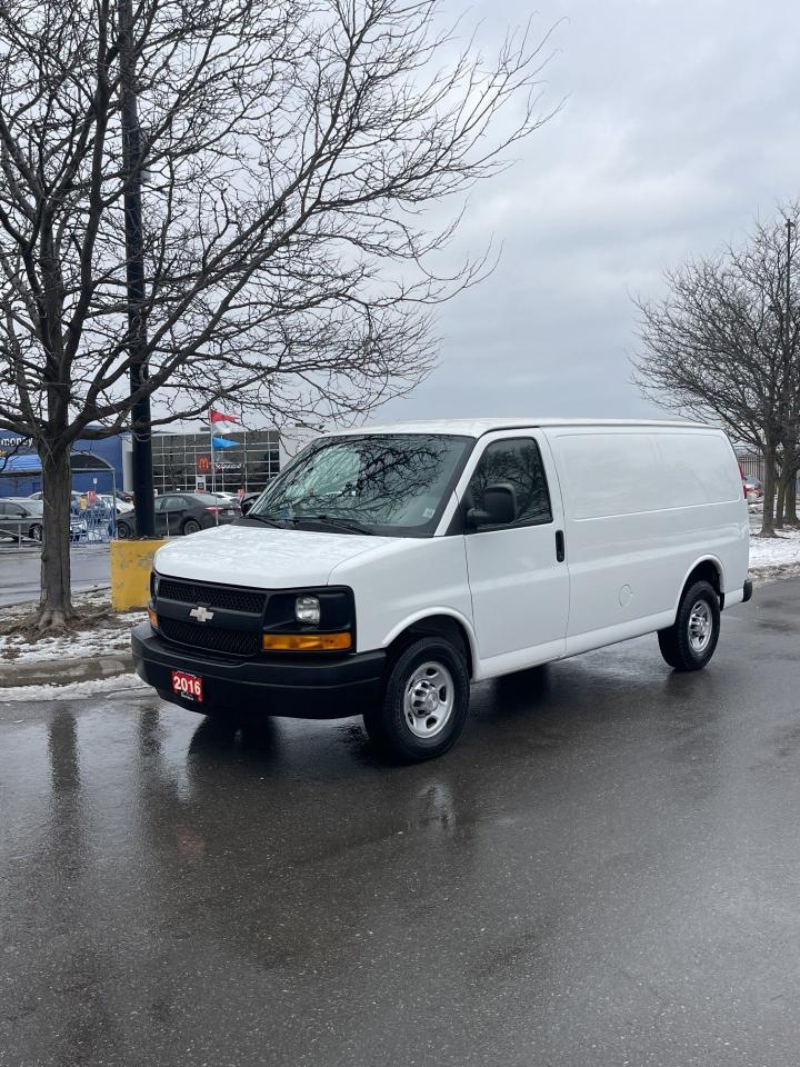 <p>ATTENTION CONTRACTORS!!CARGO!!CARGO!!CHECK OUT THIS 2016 CHEVROLET EXPRESS 2500!!UNBREAKABLE 4.8L VORTEC V8!!AUTOMATIC!!POWER WINDOWS AND LOCKS!!AIR CONDITION!!DIVIDER!!HEAVY DUTY REAR FLOORING!!NO WINDOWS ALL AROUND!!REVERSE CAMERA!!HEAVY DUTY 8 BOLT SUSPENSION!!NO ACCIDENTS, CARFAX INCLUDED!!VERY CLEAN IN AND OUT!!READY TO GO TO WORK!!AUTOGARD ADVANTAGE WARRANTIES AVAILABLE!!FULLY CERTIFIED FOR ONLY $ 10,999 + HST AND LICENSING</p><p>&nbsp;</p><p style=text-align: center;>PLEASE CALL OR TEXT 416 822-5204!!</p><p style=text-align: center;>WE FINANCE!! GOOD, BAD, NO CREDIT!!&nbsp;</p><p style=text-align: center;>EXTENDED WARRANTIES AVAILABLE ON ALL VEHICLES!!</p>