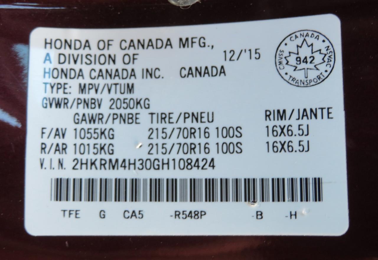 2016 Honda CR-V AWD 5dr LX Photo