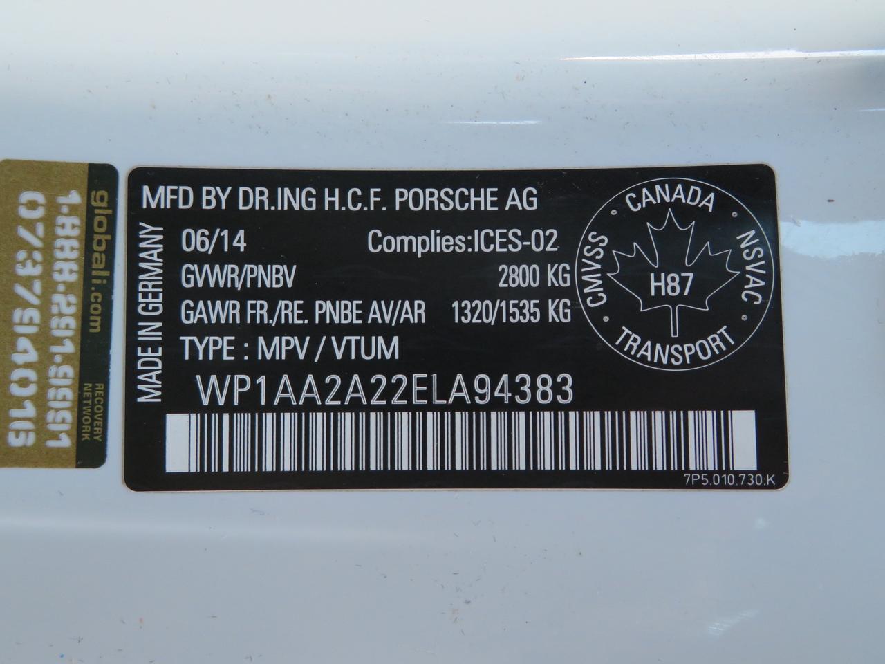 2014 Porsche Cayenne AWD PLATINUM EDITION Photo