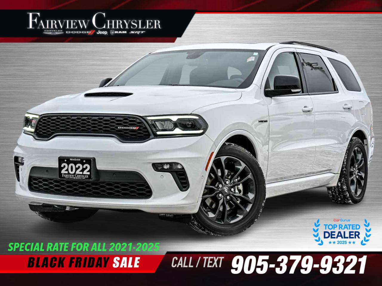 2022 Dodge Durango R/T SUNROOF   LEATHER   BLACK TOP   TRAILER TOW Photo