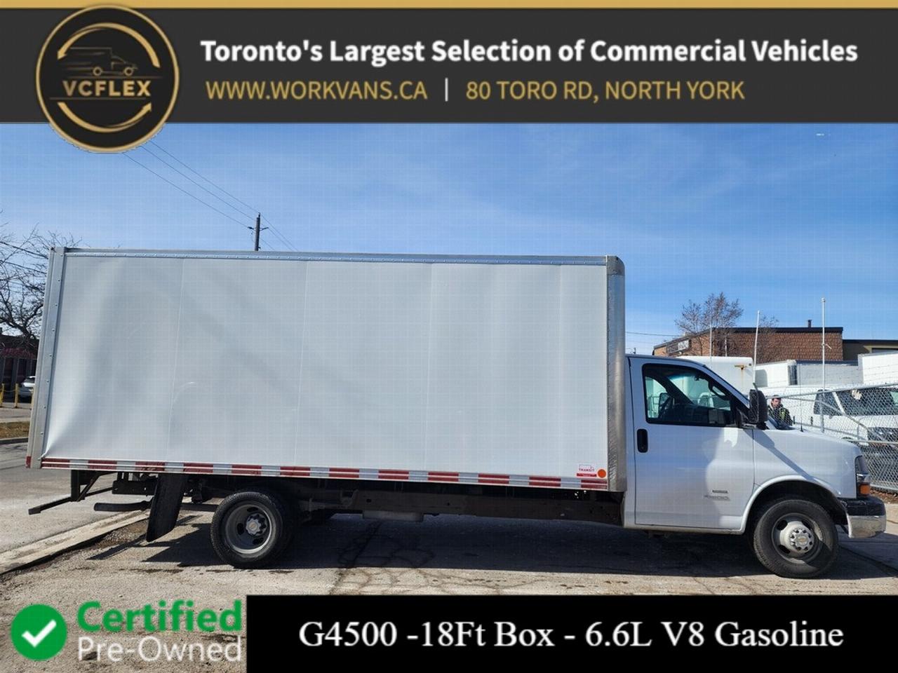 2021 Chevrolet Express G4500 18Ft Box - 6.6L V8 Gas - Factory Warranty Photo0