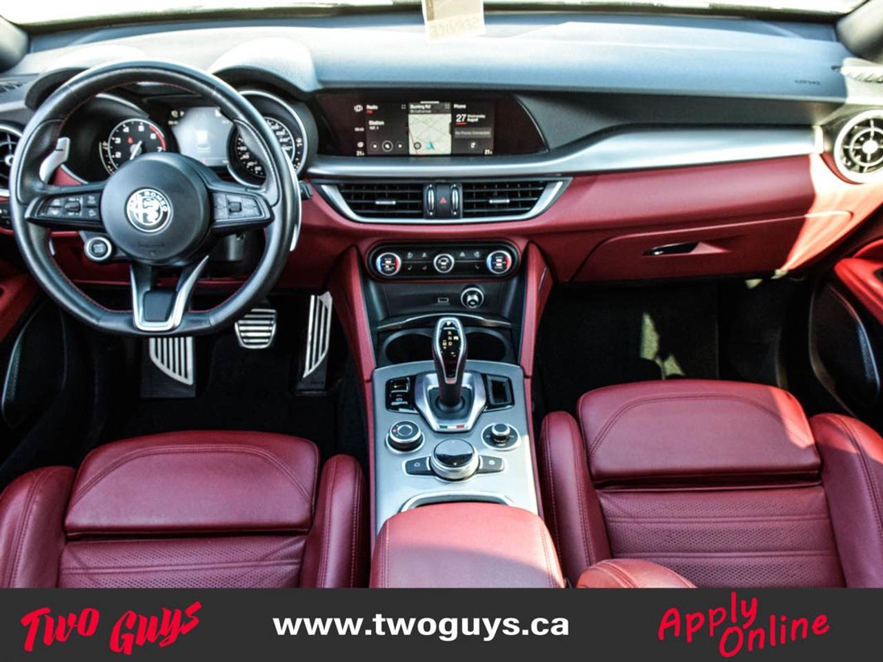 2021 Alfa Romeo Stelvio Ti Sport   RED Leather   Panoroof   Nav Photo