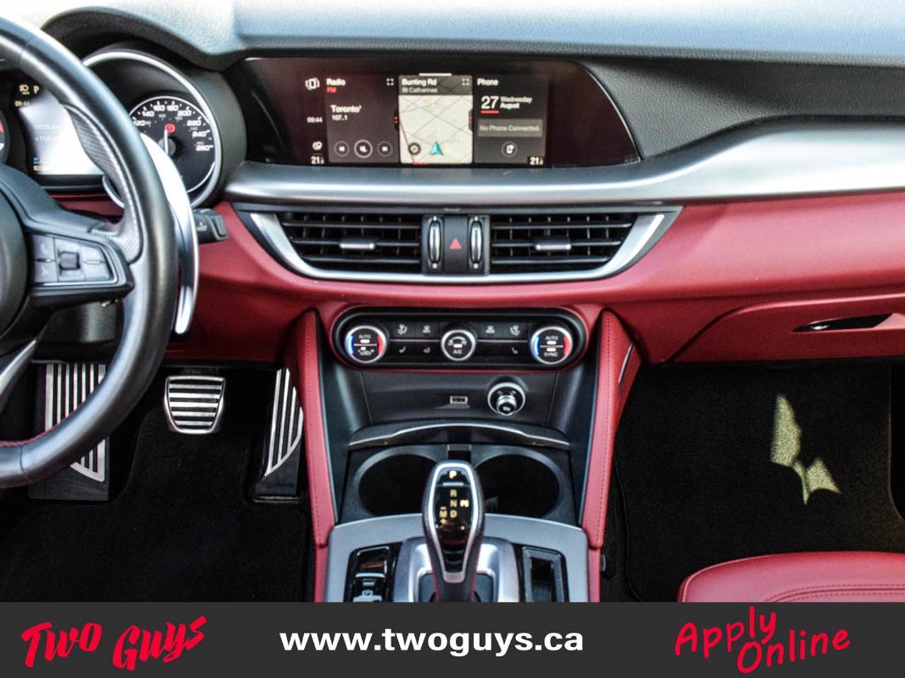 2021 Alfa Romeo Stelvio Ti Sport   RED Leather   Panoroof   Nav Photo