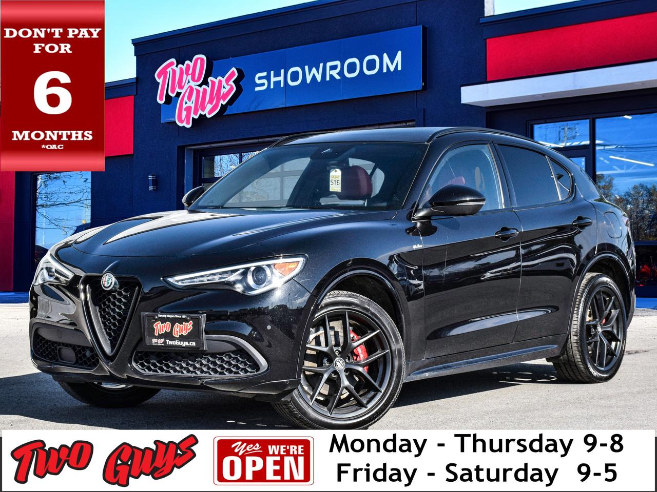 2021 Alfa Romeo Stelvio Ti Sport   RED Leather   Panoroof   Nav Photo