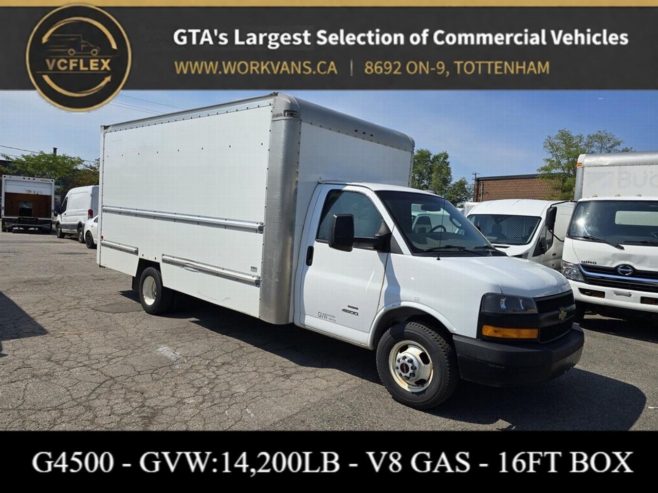 2019 GMC Savana Van G4500 - 16Ft Box - V8 Gasoline - Ramp - CERTIFIED Photo