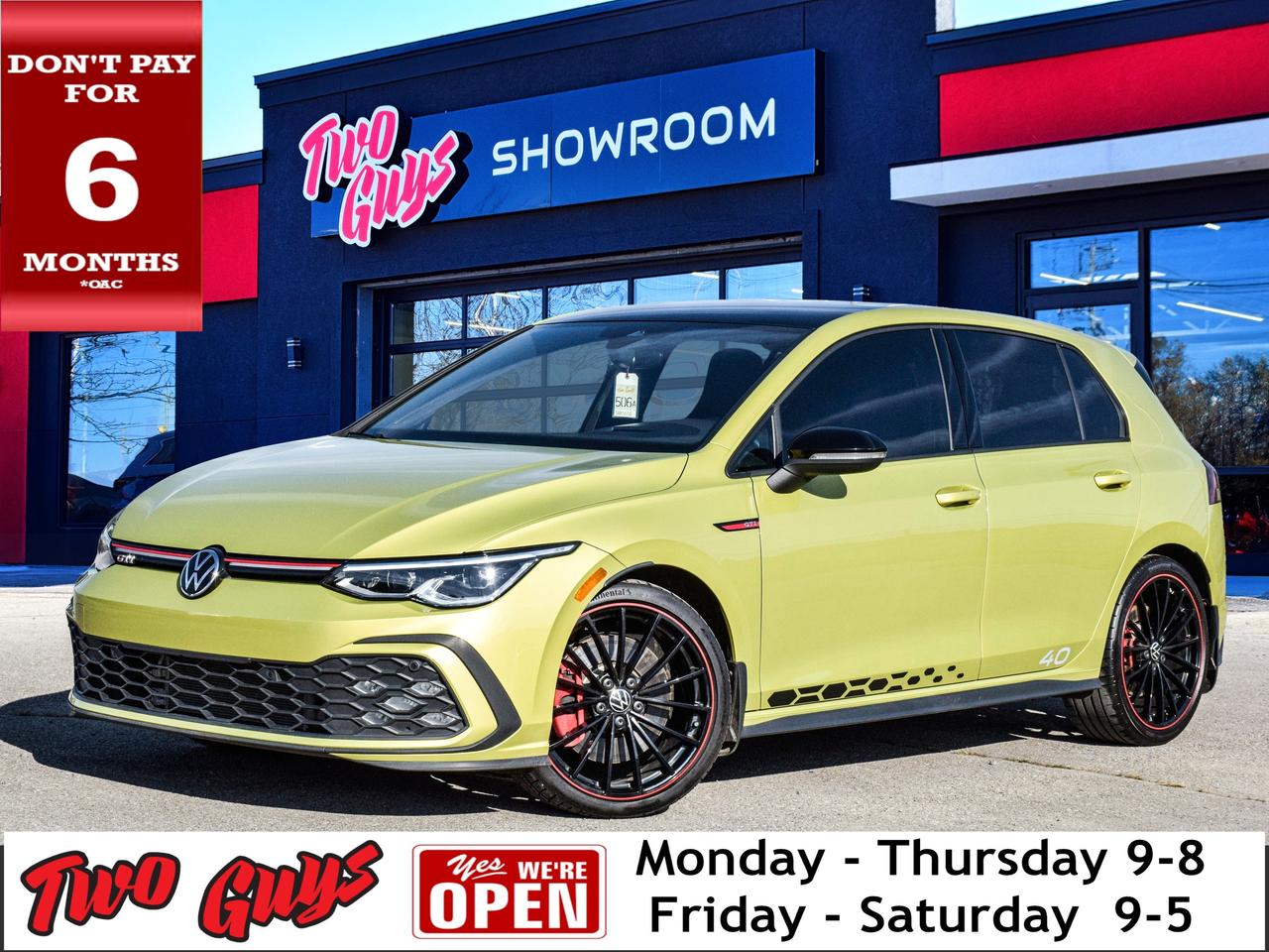 2023 Volkswagen Golf GTI RARE 40th Anniversary   6Spd 2.0L   Nav   Pomelo Y Photo0