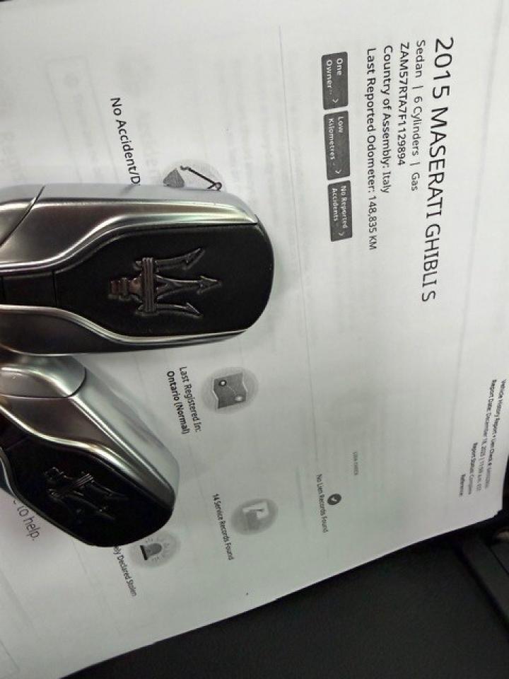 2015 Maserati Ghibli SQ4-Sunroof-Navigation-1 Owner-Service Records Photo