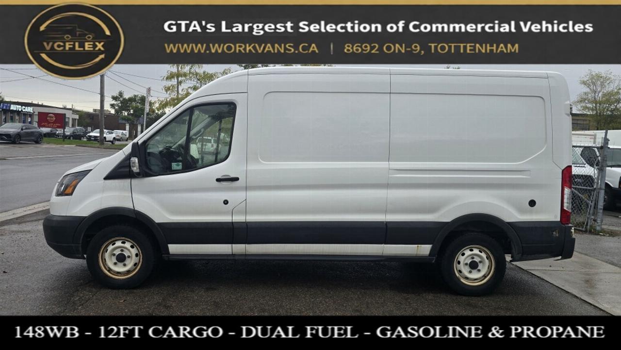 2018 Ford Transit T-150 - 148WB - Mid Roof - DUAL FUEL - GAS & PROPA Photo0