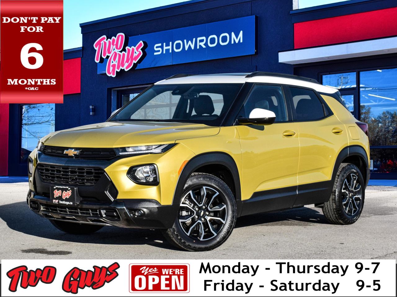 2023 Chevrolet TrailBlazer ACTIV AWD   White Roof   Leather   Sunroof   Lease Photo0