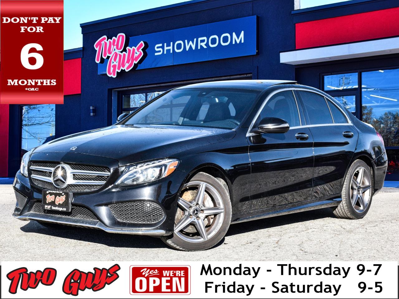 2018 Mercedes-Benz C-Class C 300 4MATIC Sedan Leather Panoroof Back Up Cam Photo0