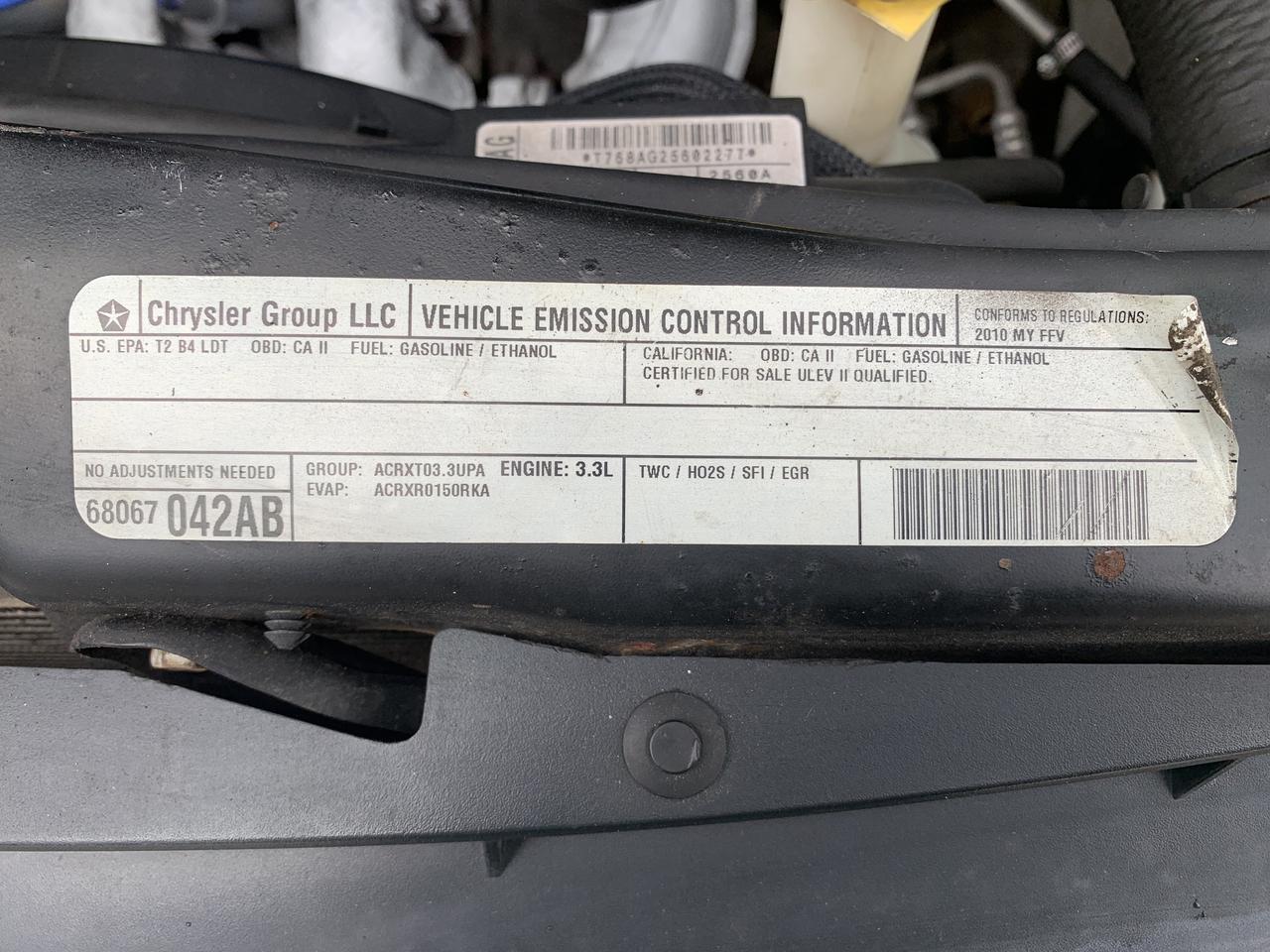 2010 Dodge Grand Caravan CARGO !!! 183136 KMS !!! CAR FAX CLEAN / CERTIFIED Photo