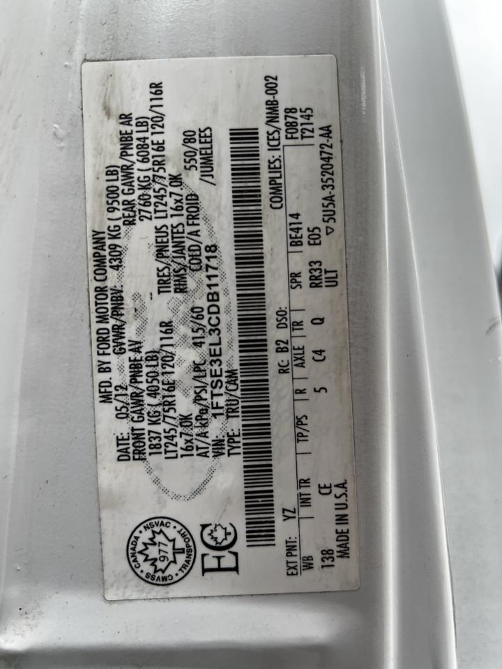 2012 Ford E-350 CARGO /  HIGH ROOF / HARD TO FIND !! VERY CLEAN !! Photo