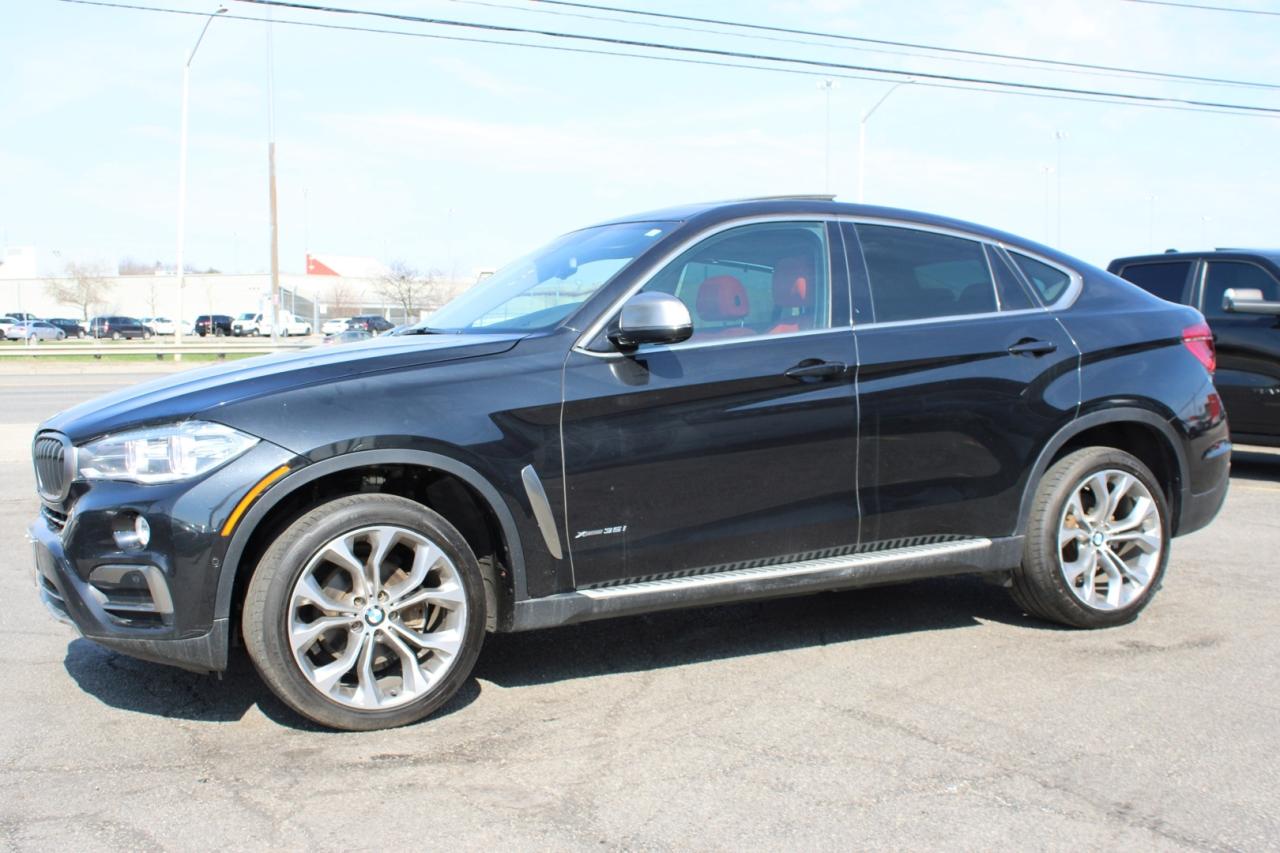 2017 BMW X6 xDrive35i Red Interior 360 Camera Blind Spot Lane Photo3