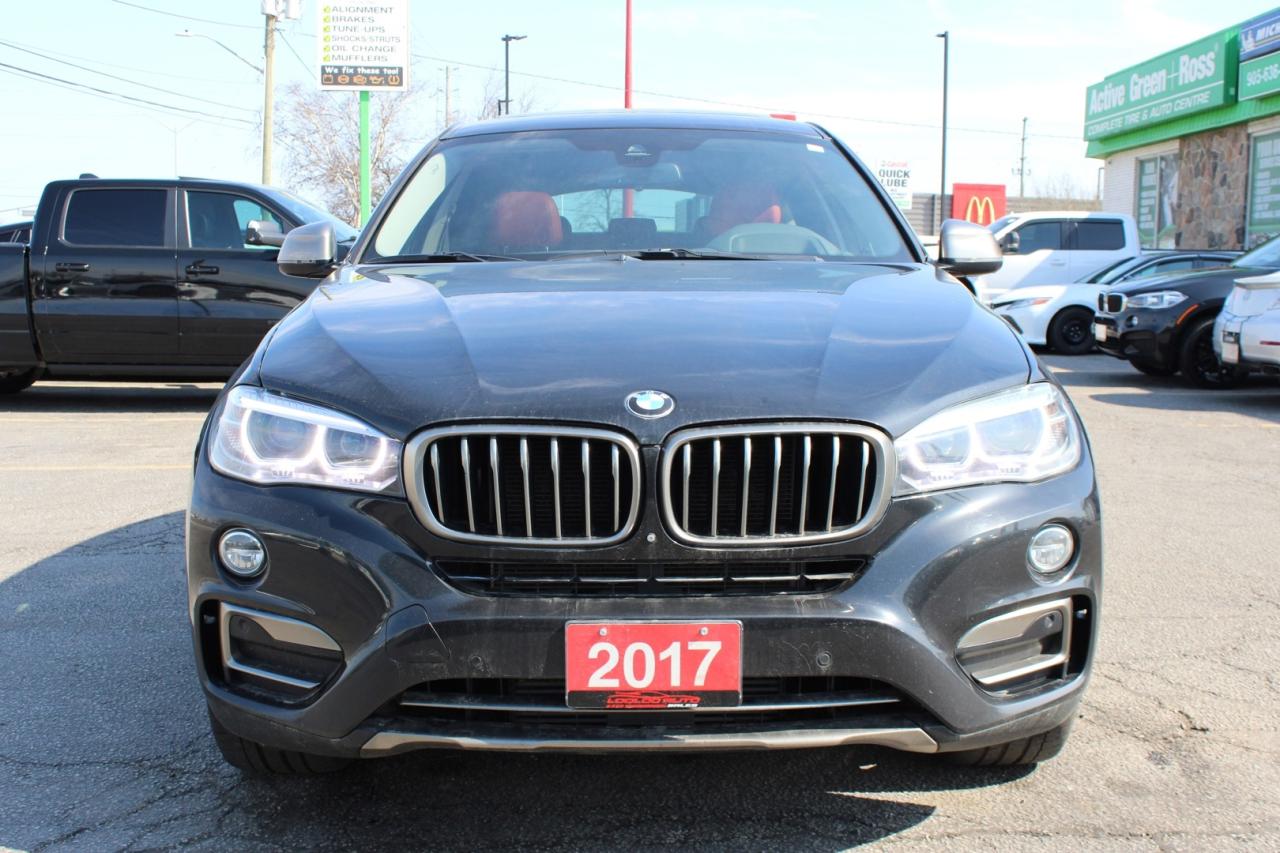 2017 BMW X6 xDrive35i Red Interior 360 Camera Blind Spot Lane Photo