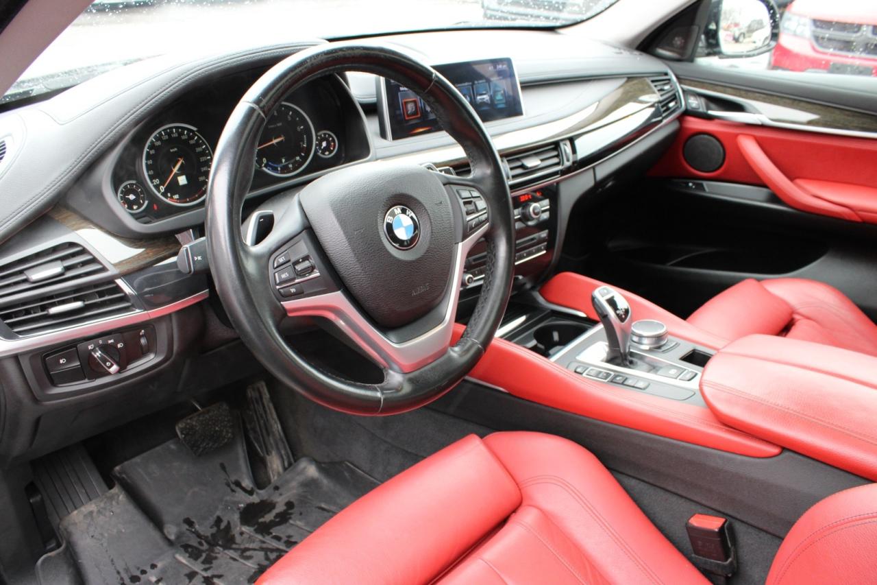 2017 BMW X6 xDrive35i Red Interior 360 Camera Blind Spot Lane Photo