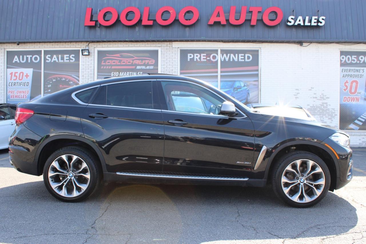 2017 BMW X6 xDrive35i Red Interior 360 Camera Blind Spot Lane Photo