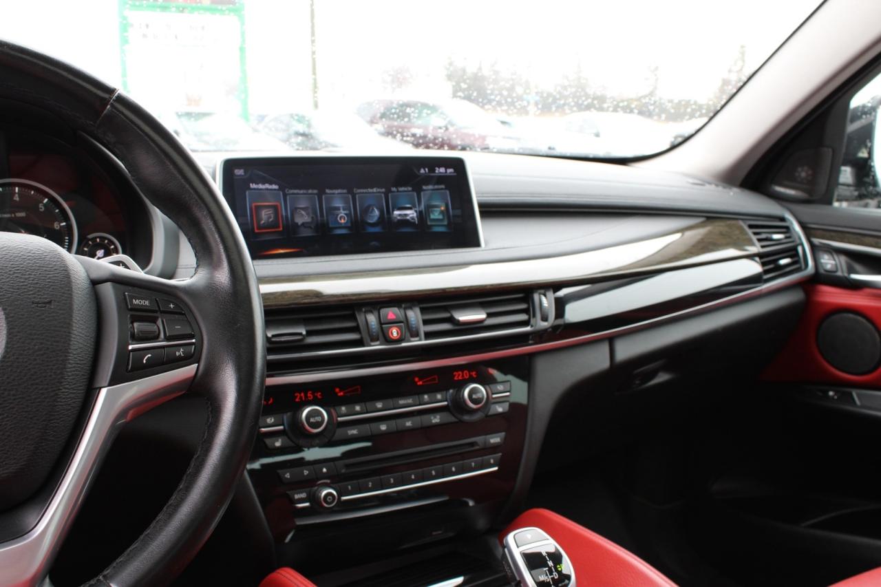 2017 BMW X6 xDrive35i Red Interior 360 Camera Blind Spot Lane Photo