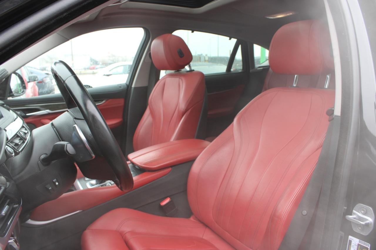 2017 BMW X6 xDrive35i Red Interior 360 Camera Blind Spot Lane Photo
