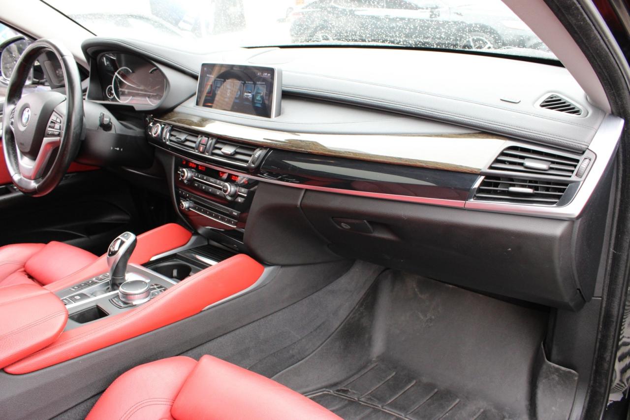 2017 BMW X6 xDrive35i Red Interior 360 Camera Blind Spot Lane Photo