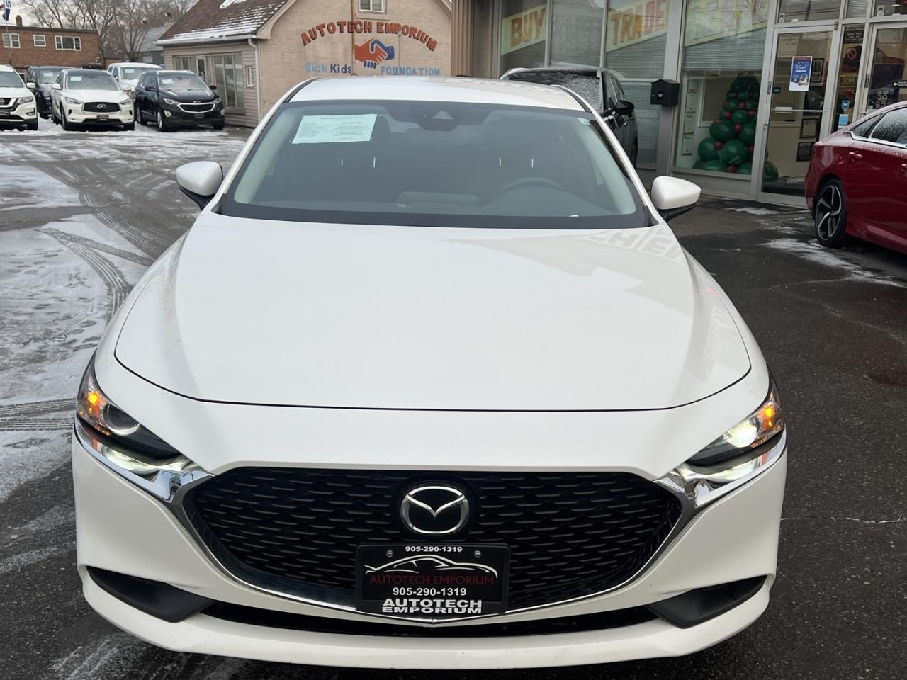 2023 Mazda MAZDA3 GS Pearl White Blind Spot   Dual Climate   Push St Photo