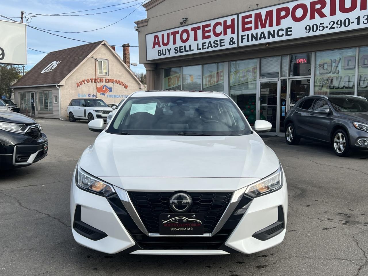 2021 Nissan Sentra SV Pearl White MOONROOF   Dual Climate   Htd Seats Photo