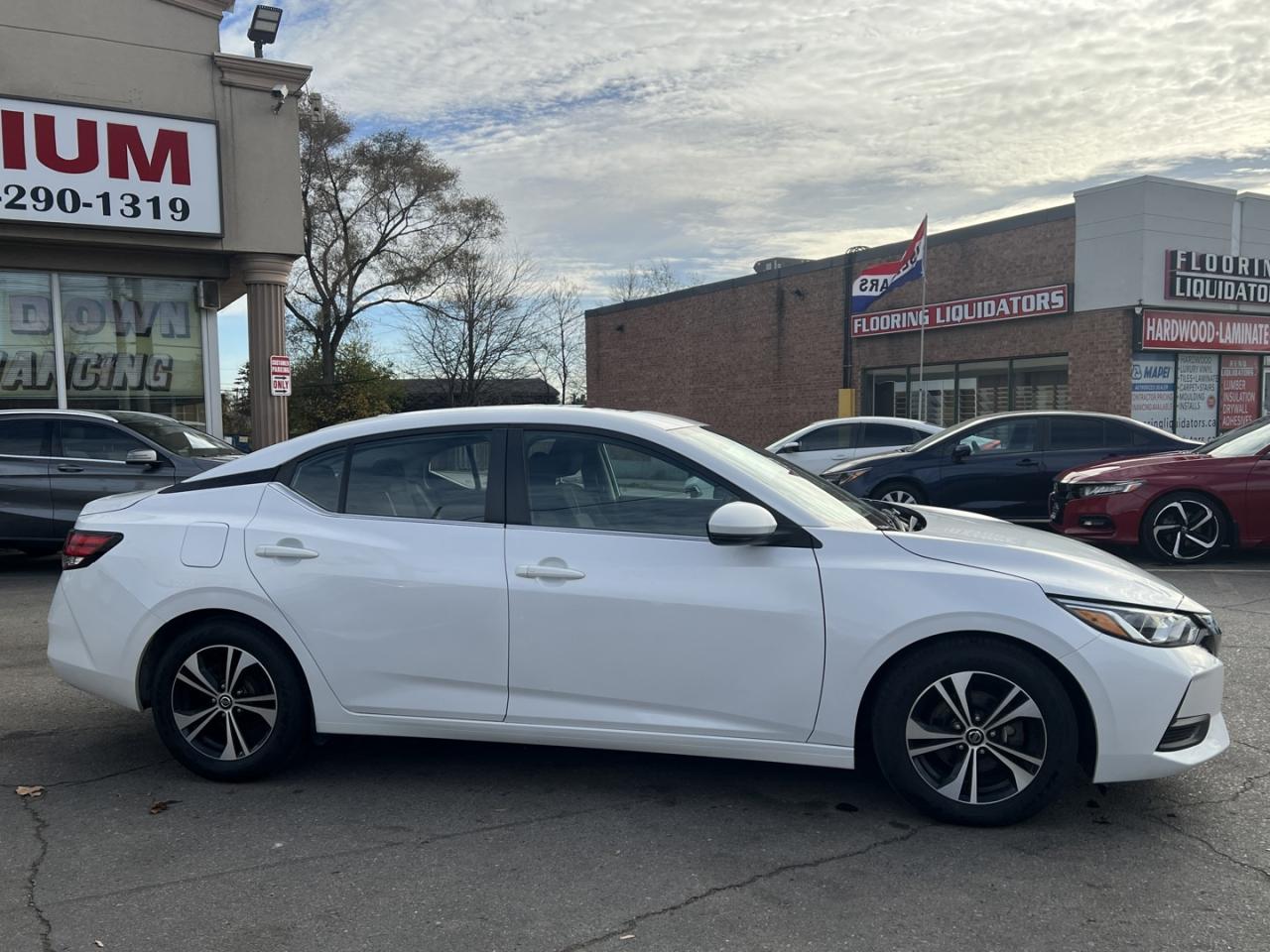 2021 Nissan Sentra SV Pearl White MOONROOF   Dual Climate   Htd Seats Photo
