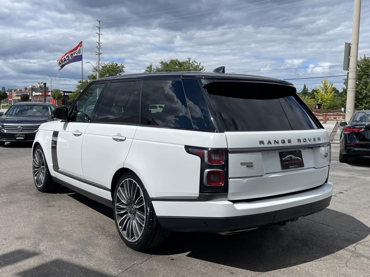 2020 Land Rover Range Rover P525 Autobiography Pearl White with Red Leather Fu Photo3