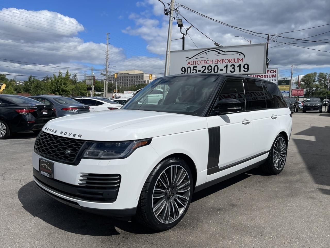 2020 Land Rover Range Rover P525 Autobiography Pearl White with Red Leather Fu Photo