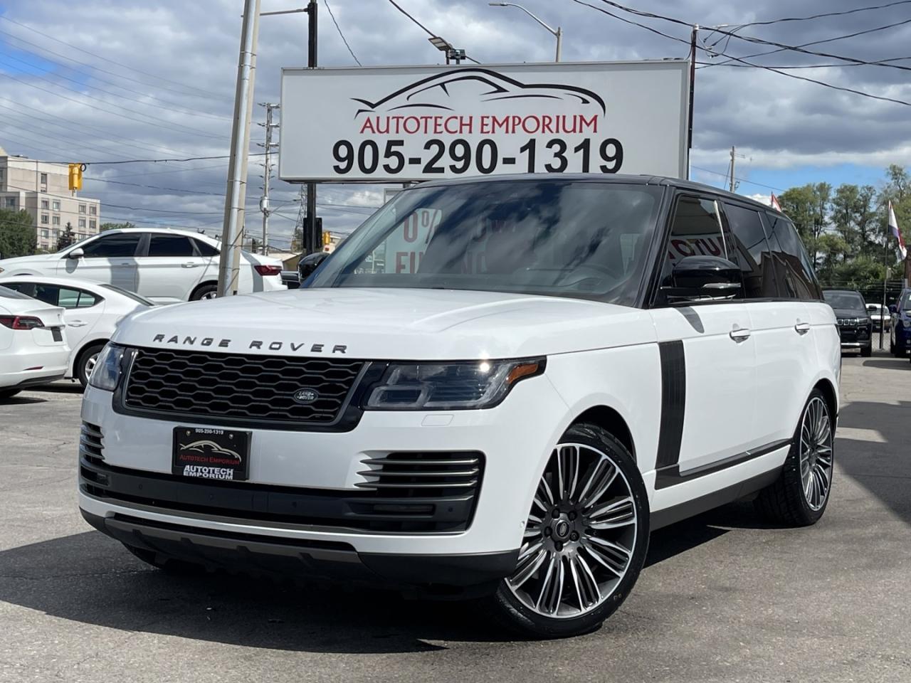 2020 Land Rover Range Rover P525 Autobiography Pearl White with Red Leather Fu Photo0