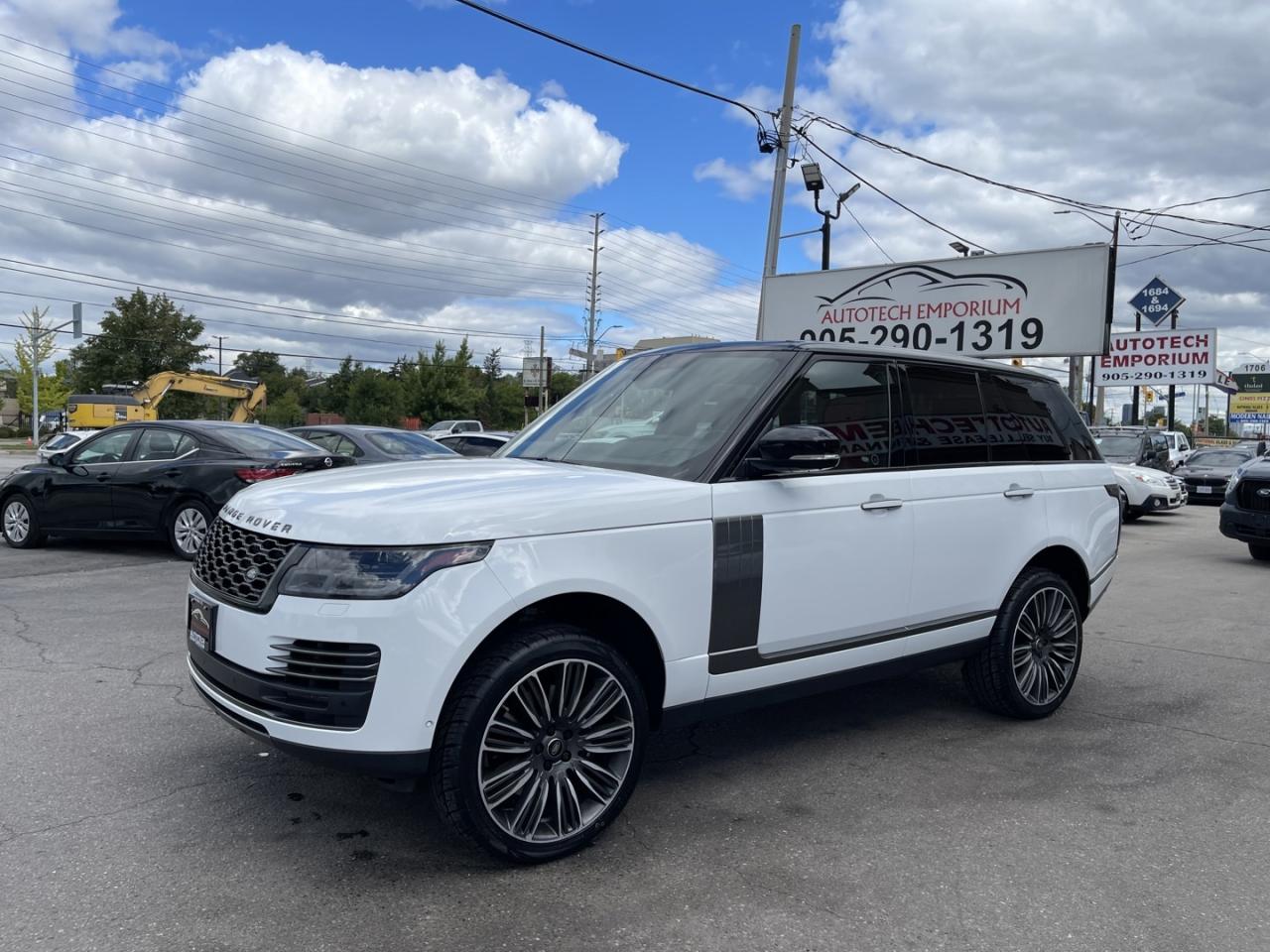 2020 Land Rover Range Rover P525 Autobiography Pearl White with Red Leather Fu Photo