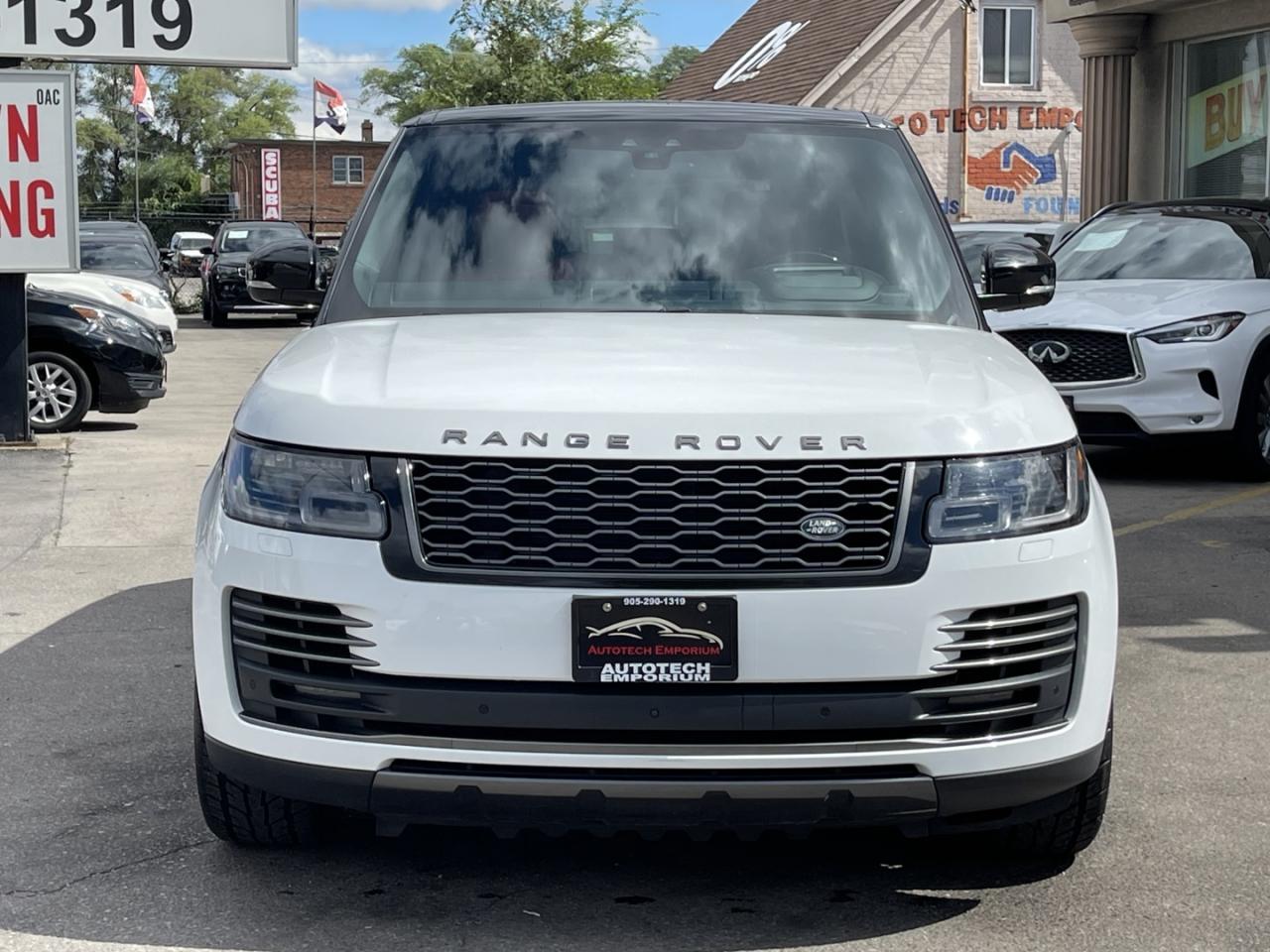 2020 Land Rover Range Rover P525 Autobiography Pearl White with Red Leather Fu Photo