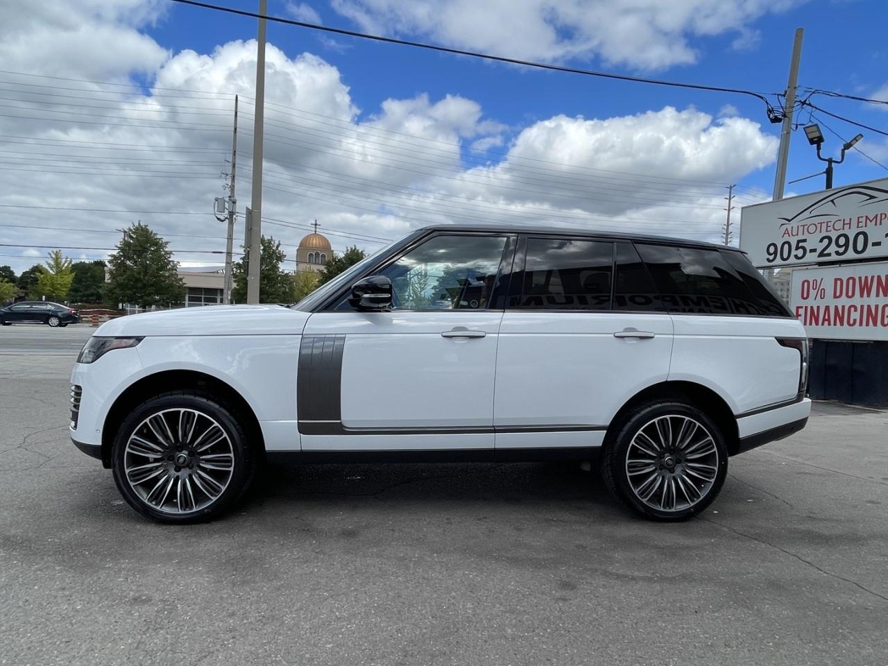 2020 Land Rover Range Rover P525 Autobiography Pearl White with Red Leather Fu Photo