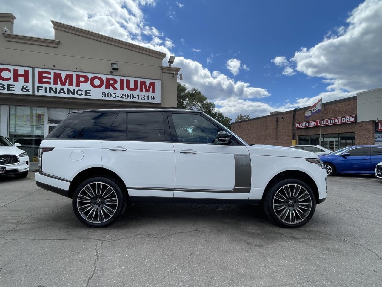 2020 Land Rover Range Rover P525 Autobiography Pearl White with Red Leather Fu Photo