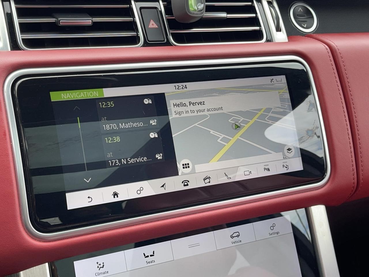 2020 Land Rover Range Rover P525 Autobiography Pearl White with Red Leather Fu Photo