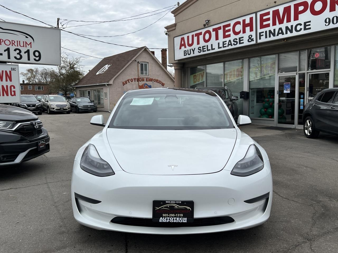 2021 Tesla Model 3 SR PLUS Pearl White Pano Roof / Leather / Blind Sp Photo