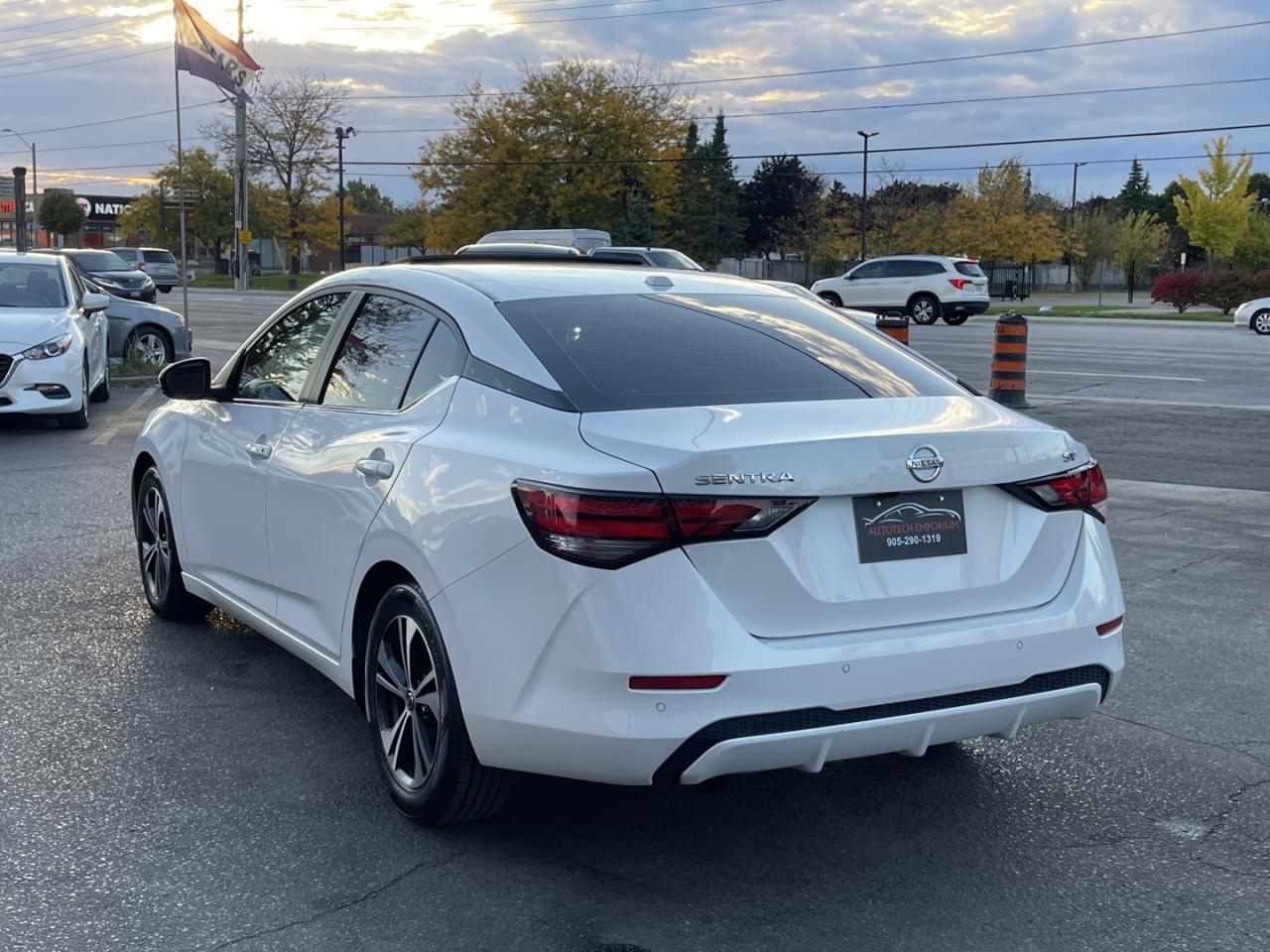 2021 Nissan Sentra SV Pearl white Sunroof   Blind Spot   Htd Seats Photo