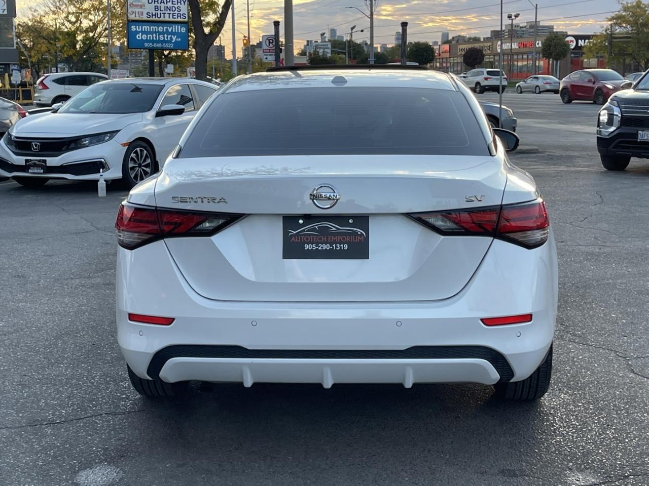 2021 Nissan Sentra SV Pearl white Sunroof   Blind Spot   Htd Seats Photo4