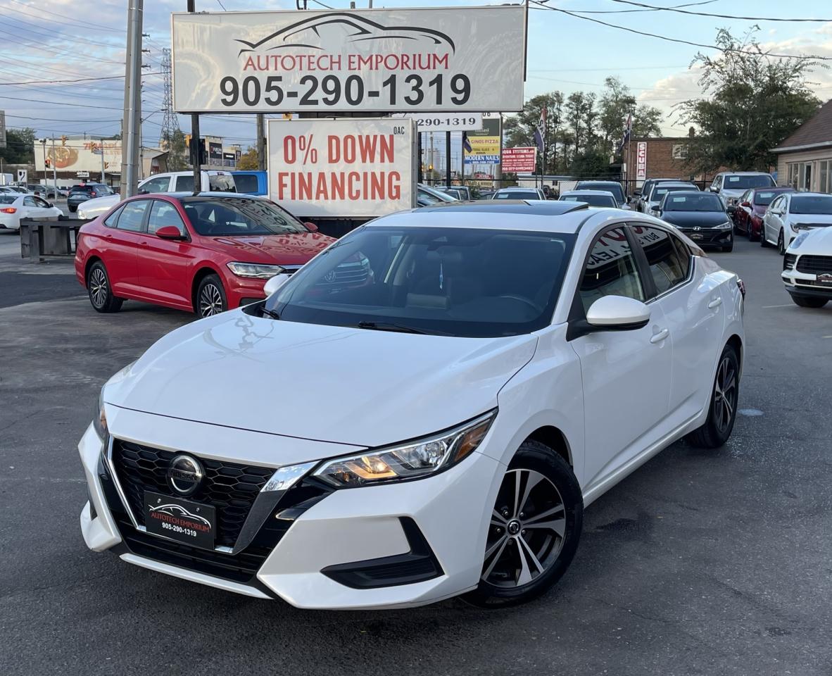 2021 Nissan Sentra SV Pearl white Sunroof   Blind Spot   Htd Seats Photo
