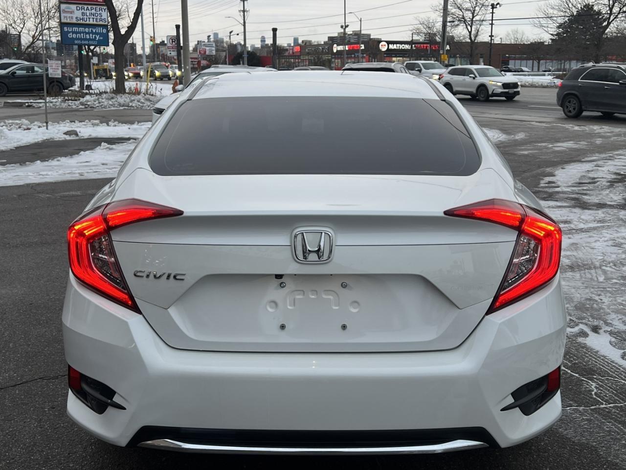 2020 Honda Civic EX Pearl white   Sunroof   Push Start   Honda Sens Photo2