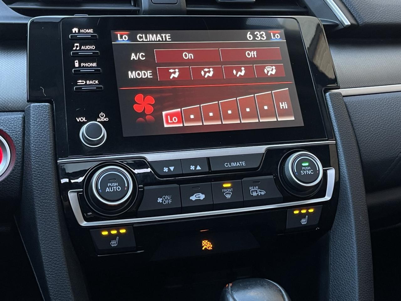 2020 Honda Civic EX Pearl white   Sunroof   Push Start   Honda Sens Photo