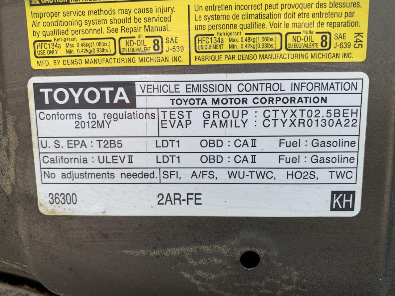 2012 Toyota RAV4 !!! JUST SOLD SOLD SOLD !!! 4WD !! 87790 KMS !!! Photo