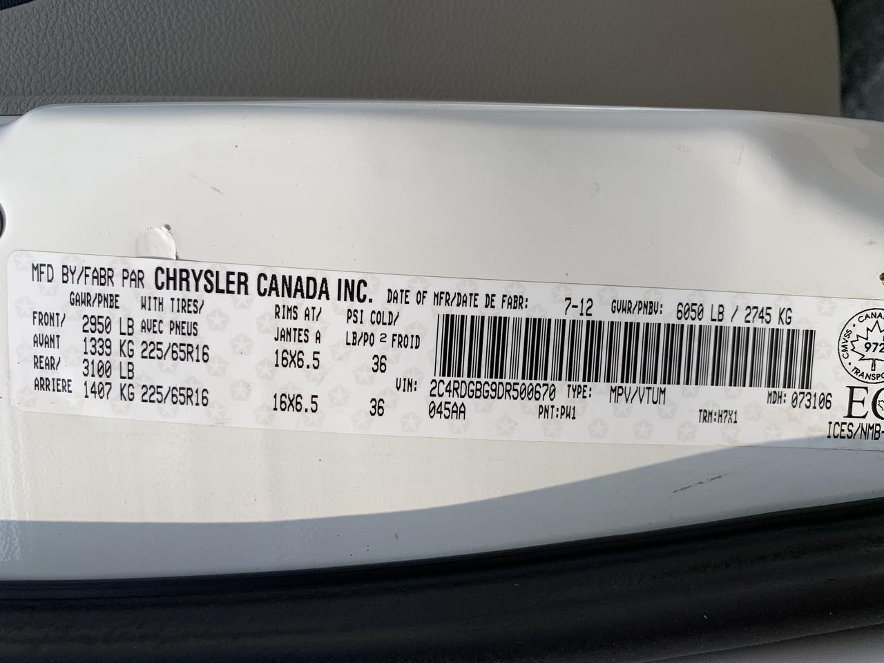 2013 Dodge Grand Caravan SXT / 148064 KMS !! CAR FAX CLEAN !! CERTIFIED !! Photo