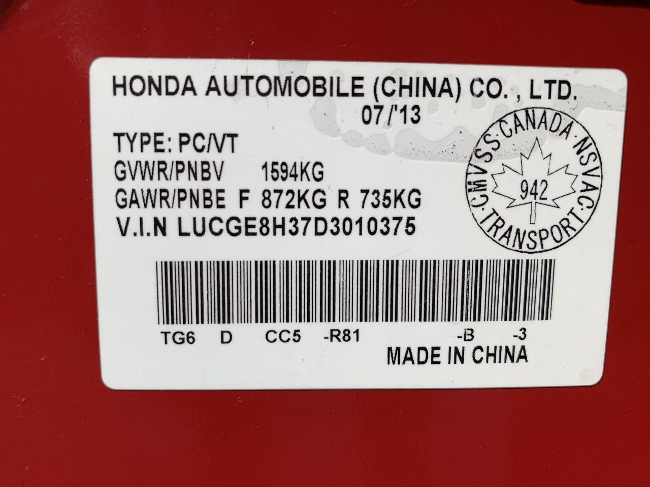 2013 Honda Fit 5dr HB Auto DX-A  ONLY !!!!  109239 kms !!!! AUTO Photo