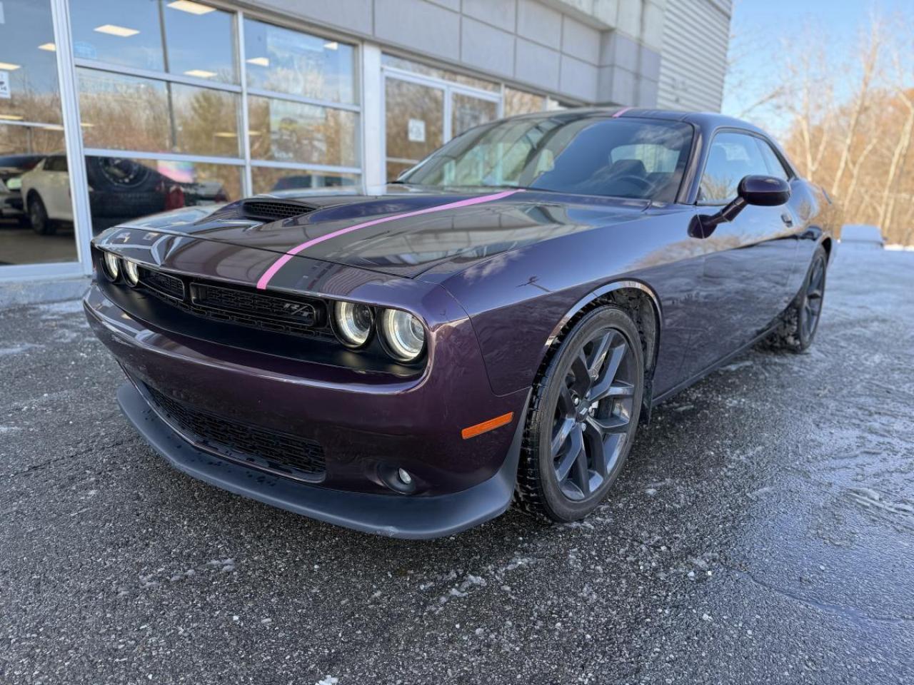 Odometer is 2188 kilometers below market average!  Hellraisin 2021 Dodge Challenger R/T RWD  8-Speed Automatic HEMI 5.7L V8 VVT 180-Amp Alternator, Black Dodge Tail Lamp Badge, Black Fuel-Filler Door, Black Grille w/Bezel, Black Rear Spoiler, Blacktop Package, Challenger Blacktop Grille Badge, Cold Weather Group, Front Heated Seats, Gloss Black IP Cluster Trim Rings, GPS Navigation, Heated Steering Wheel, HEMI Blacktop Fender Badge, Quick Order Package 28H, R/T Blacktop Badge, SiriusXM Traffic, Wheels: 20 x 8 Black Noise Aluminum.    **ABOVE IS THE SPECIAL FINANCING PRICE, $1500 MORE FOR CASH PURCHASES** PLEASE CALL AHEAD TO CHECK AVAILABILITY** We believe in a haggle-free environment and provide our best price upfront. We compare our vehicles with competing inventory and adjust our prices daily. At Airport Kia, our team is dedicated to providing exceptional customer service and making your car buying and ownership experience as smooth and enjoyable as possible. From our knowledgeable sales associates who are always ready to help you find the perfect vehicle for your needs and budget, to our expert technicians who are committed to keeping your Kia running smoothly and efficiently, our team is here to meet all of your automotive needs and exceed your expectations. Were proud to be a family-owned dealership, and we treat every customer like family too. That means personalized service tailored to your needs, a warm and welcoming atmosphere, and a commitment to honesty, integrity, and transparency in all of our interactions. So when you choose Airport Kia, you can rest assured that youre in good hands with our team. Visit us today at 3295 Derry Road East, Mississauga, Ontario L4T 1A8 or give us a call at 905-677-5678 to experience the Airport Kia difference for yourself.      Airport Kia is proud to serve Toronto, Ottawa, Mississauga, Brampton, Hamilton, London, Markham, Vaughn, Kitchener, Richmond Hill, Burlington, Sudbury, Oshawa, Barrie, St. Catharines, Guelph, Cambridge, Kingston, Thunder Bay, Waterloo, Brantford, Pickering, Niagara Falls, Peterborough, Sault Ste. Marie, Sarnia, North Bay, Belleville, Timmins, Woodstock, St. Thomas, Stratford, Orillia, Owen Sound. Aurora, Milton, Oakville, Parry Sound, Whitby. Our used car may include: Mercedes-Benz, Sprinter, AMG, BMW, MINI, Jaguar, Land Rover, Chrysler, Dodge, Jeep, RAM, FIAT, Ford, Lincoln, Honda, Lexus, Toyota, Mazda, Chevrolet, Buick, GMC, and Corvette, With over 23 brands we look forward to serving all your automotive needs!