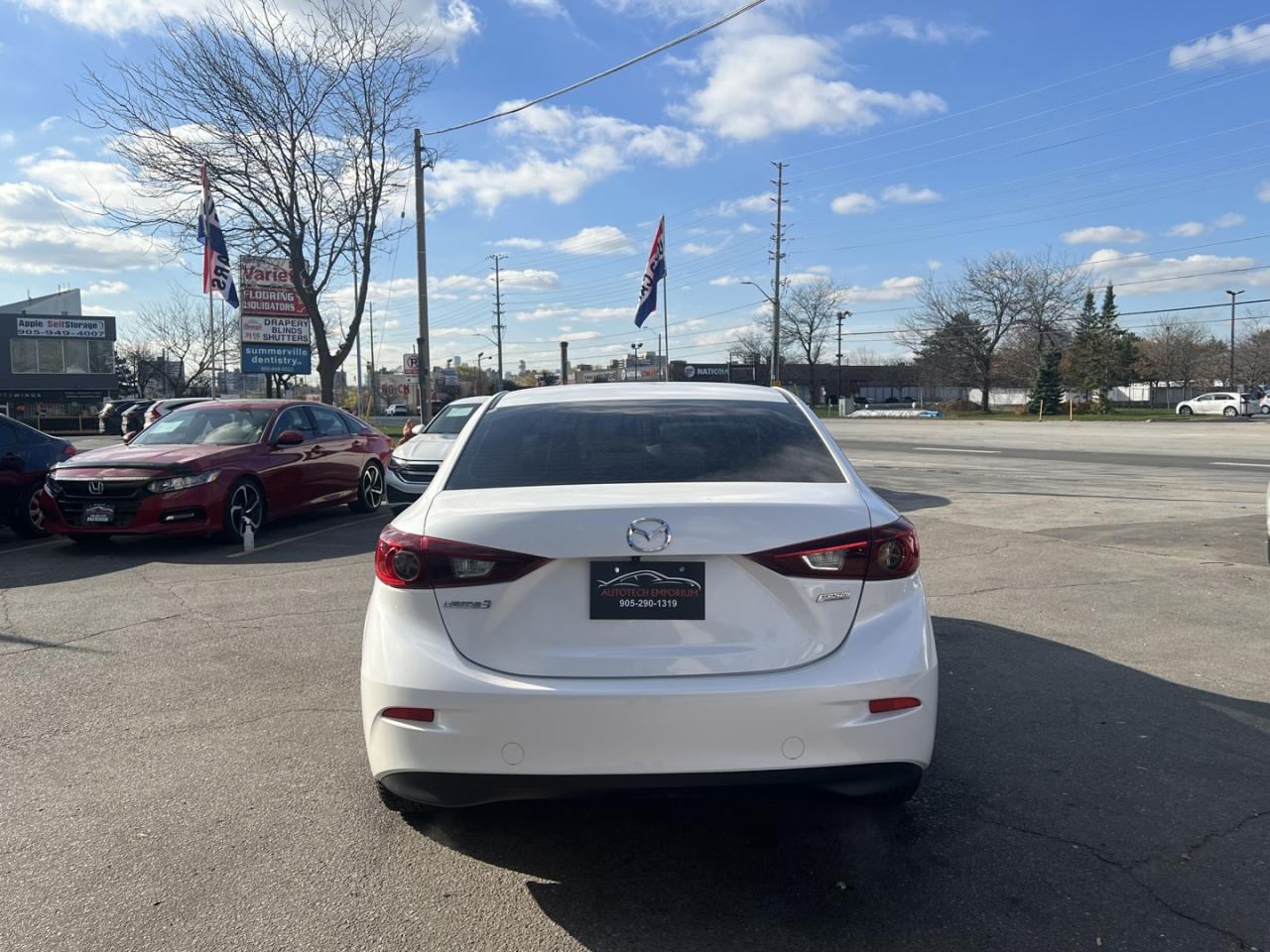 2018 Mazda MAZDA3 GS Pearl White Htd Steering   Htd Seats   Push Sta Photo