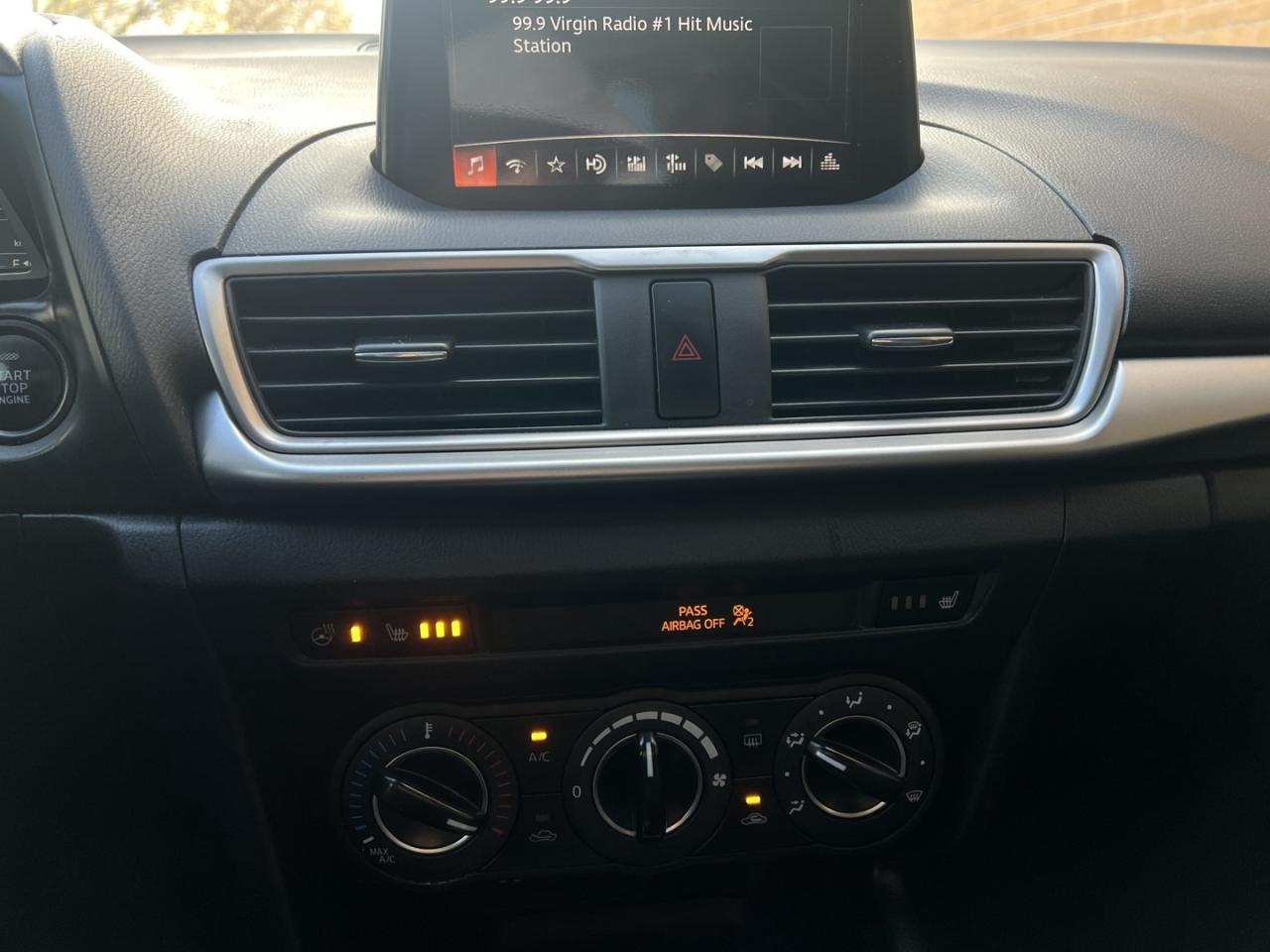 2018 Mazda MAZDA3 GS Pearl White Htd Steering   Htd Seats   Push Sta Photo