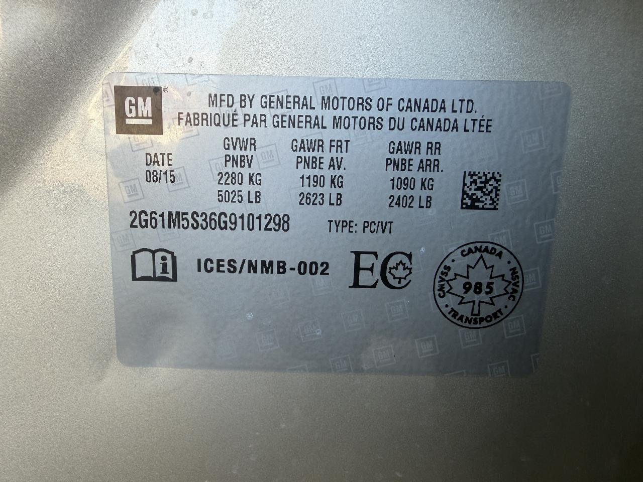 2016 Cadillac XTS ONE OWNER !!  117886 KMS  !! CAR FAX CLN ! LOADED Photo