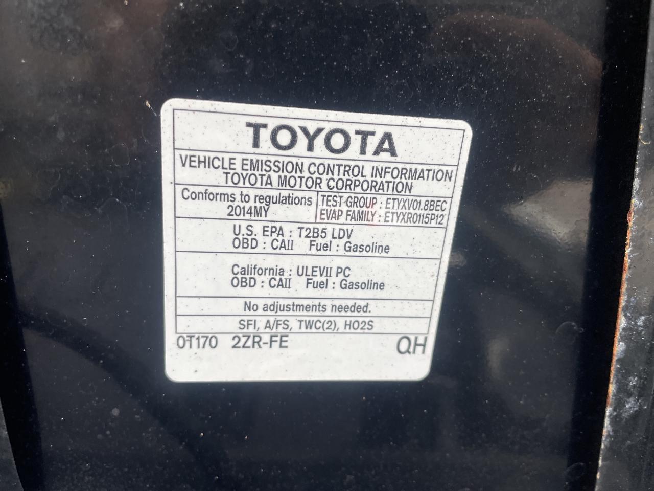 2014 Toyota Corolla LE /  4 DR AUTO /  ONE OWNER / YES ONLY 59005 !!! Photo